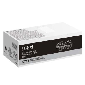 Epson 2 x toner Black 0711, C13S050711