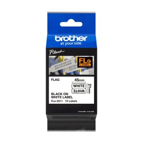 Brother etykiety 21 mm. x 45 mm. FLe-2511, FLe2511, 72 szt.