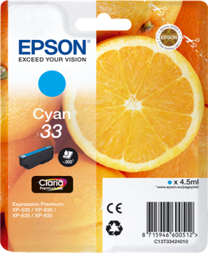 Epson tusz Cyan 33, C13T33424012