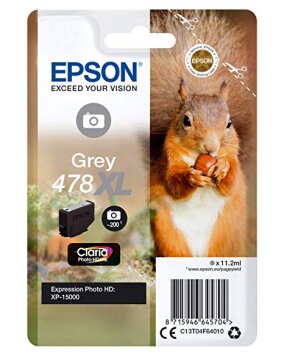 Epson tusz Gray 478XL, C13T04F64010